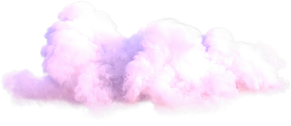 Realistic pink cloud.